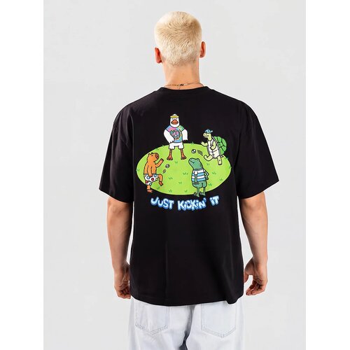 A-Lab Just Kickin It Boxy T-shirt limo black Slike