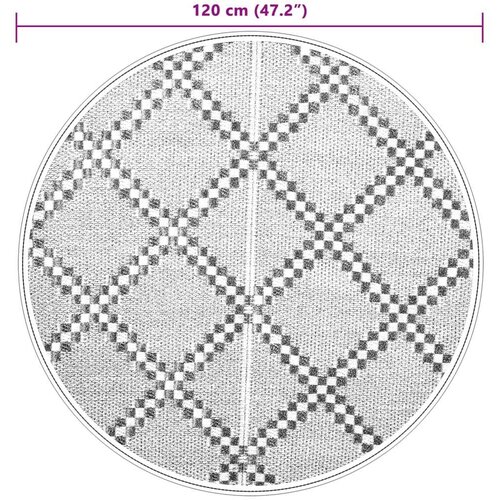  tepih smeđi &amp;Oslash; 120 cm PP Slike