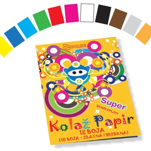 Pulse Office PULSE KOLAŽ PAPIR B5 12 BOJA Slike