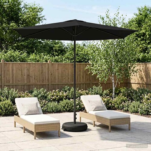  Vrtni Parasol s Podnožjem 270 x 270 cm Poliester Pravokutni Cene