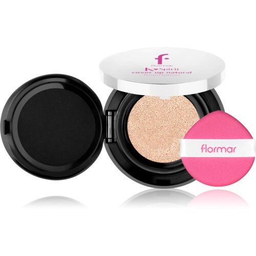 Flormar K-Spirit Cover Up Natural Cushion Foundation dugotrajni kompaktni puder nijansa 001 - Fair 80 g Slike