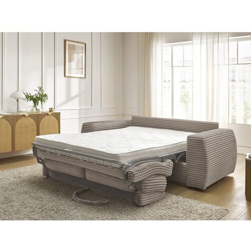 Bobochic Paris Zelena sofa za spavanje/sklopiva od samta 240 cm Hugo &amp;ndash; Slike