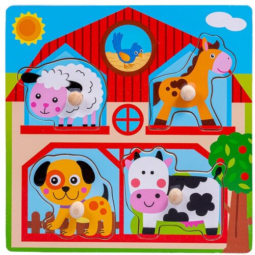  Drvene puzzle Smily Play Životinje Farma Cene