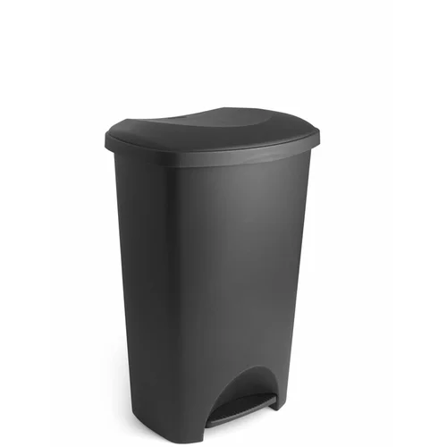Addis Črn koš za smeti s pokrovom, 41 x 33 x 62,5 cm