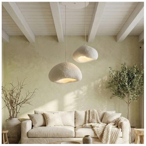 Brilagi Luster na sajli WABI SABI 2xE27/40W/230V prečnik 70 cm, beli Cene