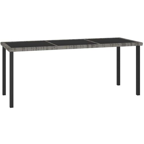  Vrtni blagovaonski stol sivi 180 x 70 x 73 cm od poliratana Cijene