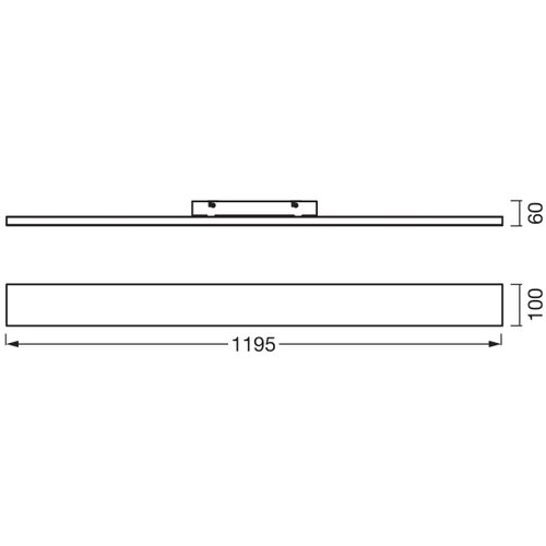 Osram Nadgradni LED panel PLANON LED/30W/230V 3000K 10x120 cm bela Slike