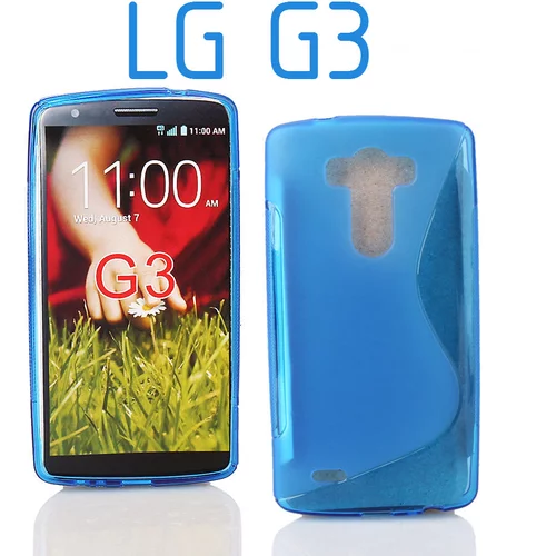  Gumijasti / gel etui S-Line za LG G3 - modri