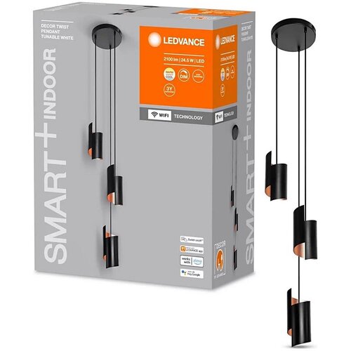 Ledvance led prigušiva luster na sajli smart+ decor 3xLED/8W/230V crna wi-fi Cene