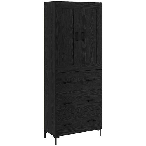  Highboard 2 kom. Crni hrast 69,5 x 34 x 180 cm Slike