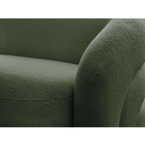 Bobochic Paris Zelena sedežna garnitura iz tkanine boucl&amp;eacute; 193 cm Elina &amp;ndash; Slike