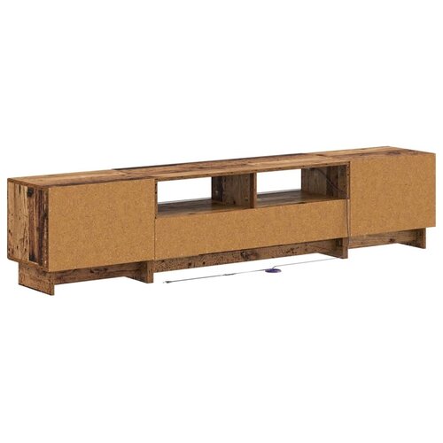  5-dijelni LED TV ormarić Staro drvo Konstruirano drvo - Staro drvo 100 cm Slike