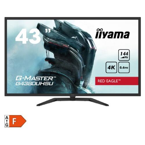 Iiyama Gaming monitor G-Master Red Eagle G4380UHSU-B1, 107,9 cm (42,5") UHD/VA/HDMI/DP/USB FreeSync/0,4ms/135 kHz/zvočniki Cene