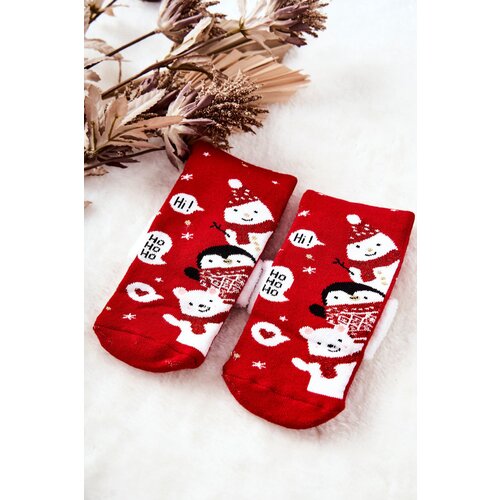 Aura.via Christmas Socks Ho Ho Ho! Red Cene