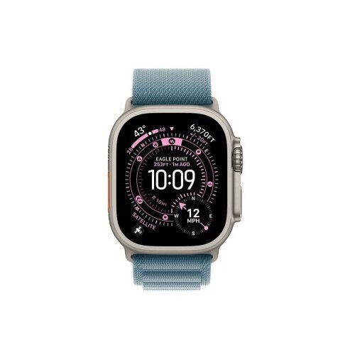 Apple Watch Ultra 3 Alpine Loop Hellblau MEWK4QF/A Velikost zapestnice: Small 49mm Naravno titansko ohi&scaron;je. Cene