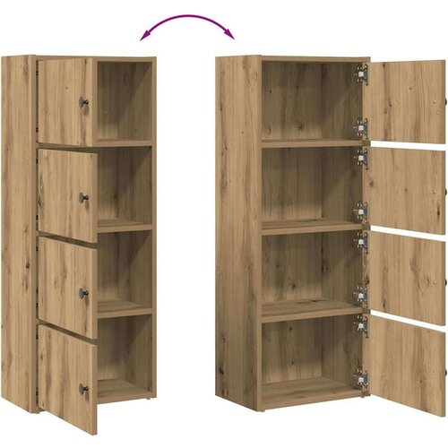 vidaXL Knjižna omara artisan hrast 40x24x102 cm inženirski les Cene