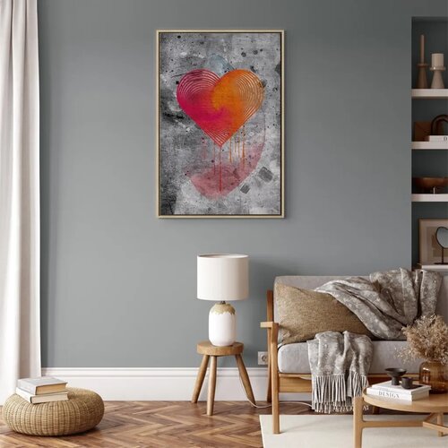  Slika - Sincere Confession (1 Part) Vertical 80x120 U prirodnom drvenom okviru Slike
