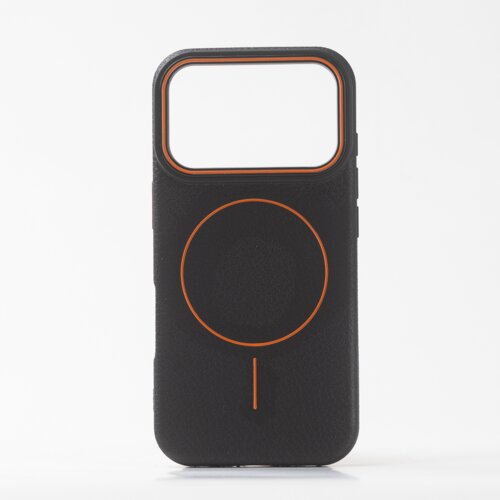  LICHI leather magsafe maska za iPhone 17 PRO MAX Black Cene
