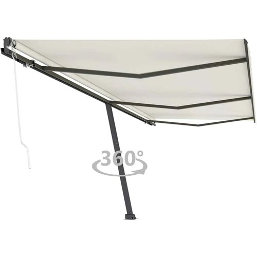 vidaXL prostostoječa avtomatska tenda 600x300 cm krem Cene
