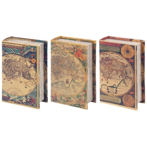 Signes Grimalt Košare, škatle in košarice Škatle Book 3 Dif. World Večbarvna Cene