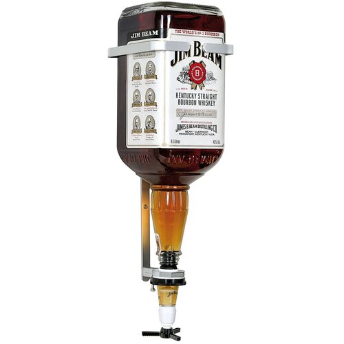 ich-zapfe JIM BEAM stenski držalnik za 4,5L steklenico, masiven kovinski nosilec, (5000216620) Cene