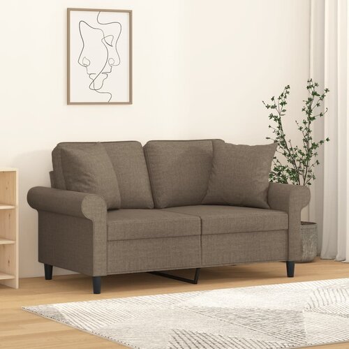 vidaXL Okrasna blazina 2 kosa taupe 40x40 cm blago Cene