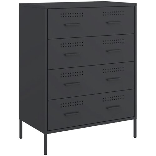 Maison Chic Komoda - Predalnik črna 68x39x89 cm jeklo, (21715762) Slike