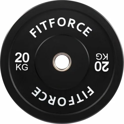 Fitforce PLRO 20 KG x 50 MM Disk za uteg, crna, veličina