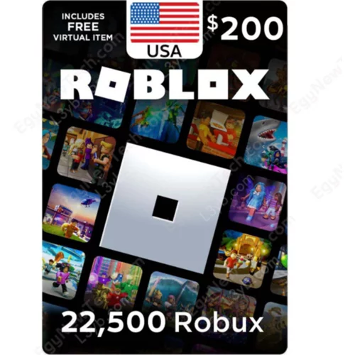  Roblox 200$ – 22500 Robux (USA)