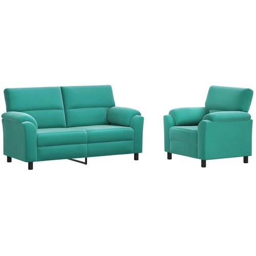  Set sofe 2 pcs Tirkizna Bar&amp;scaron;un - Tirkizna Jednostruka + Dvostruka (140 cm) Slike