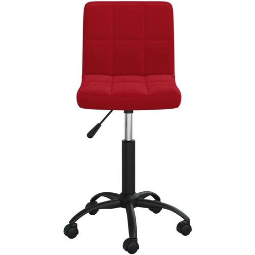vidaXL Vrtljiv jedilni stol vinsko rdeč žamet, (20942253) Cene
