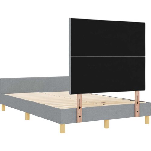 VidaXL Svijetlosivi okvir kreveta od tkanine 120x190 cm Slike
