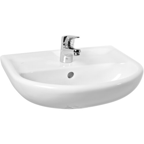 Jika H8143820001041 Lyra Plus 55 x 45 cm stenski keramični umivalnik z odprtino za armaturo Cene