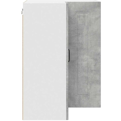 VidaXL Zidni kuhinjski ormarić s policom Betonski sivi 57 x 57 x 80 cm Slike