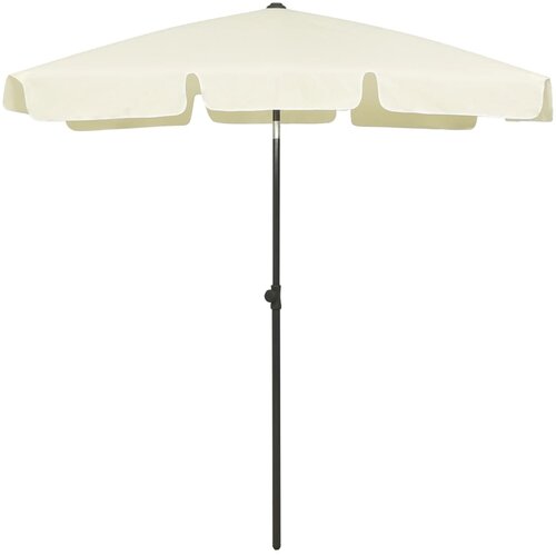 VidaXL Suncobran za plažu žuta boja pijeska 180 x 120 cm Slike