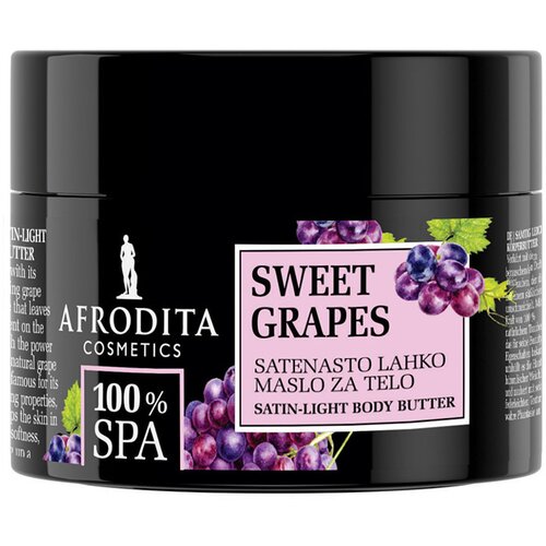 Afrodita Cosmetics 100% spa sweet grapes body butter za telo 200ml Slike