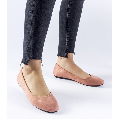 Gemre Dark pink eco-suede ballet flats Jules Cijene
