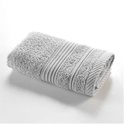 Douceur d int&amp;eacute;rieur Svetlo siva frotirna bombažna brisača 30x50 cm Tendresse &amp;ndash; Slike