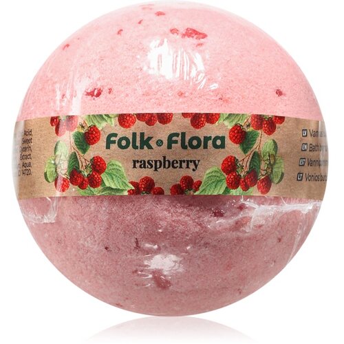 Folk & Flora Raspberry bomba za kupanje 130 g Cijene