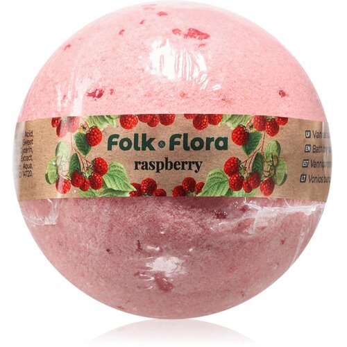Folk & Flora Raspberry kroglica za kopel 130 g Cene