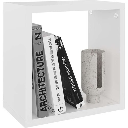  Kockaste zidne police 6 kom sive 26 x 15 x 26 cm - Bijela 26 x 15 x 26 cm 6 1 Slike