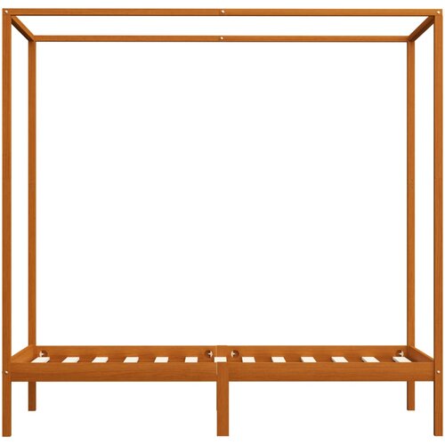  Okvir za krevet s baldahinom od borovine boja meda 90 x 200 cm Slike