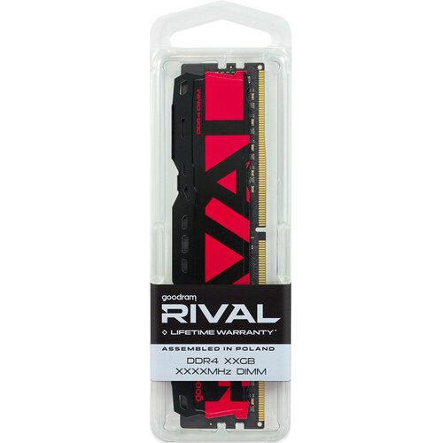 Goodram DDR4 Rival Radiant 32GB (2*16) /3200 CL16 Red memory module 2 x 16 GB 3200 MT /s 288-pin DIMM Cijene