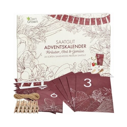 Own Grown Adventni koledar - semena - zelišča, zelenjava in sadje Cene