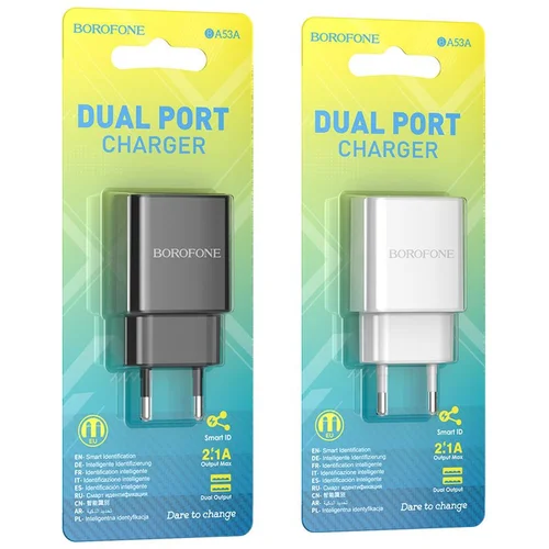 Borofone kućni adapter 2x porta BA53A