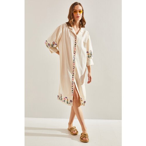 Bianco Lucci Women's Embroidery Embroidered Dress Slike