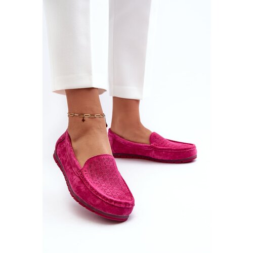 Kesi Women&amp;#039;s suede loafers Fuchsia S.Barski Slike