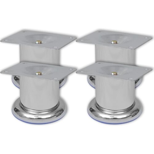 vidaXL 4 Okrogle Noge za Kavč Krom 60 mm Cene