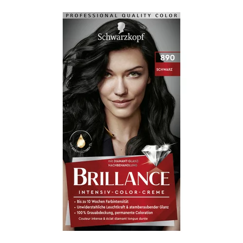 Schwarzkopf Brillance Intensive Color Cream- Boja za kosu - 890 Black