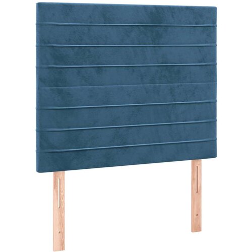 Uzglavlje tamnoplavo 80x5x118/128 cm bar&amp;scaron;unasto Slike